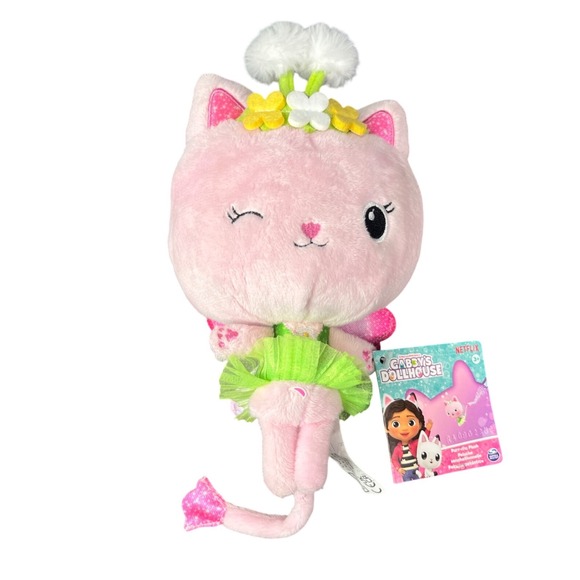 Spin Master Other - Gabby's Dollhouse Kitty Fairy Purr-ific Plush 9 Inch Pink Cat Spin Master NEW